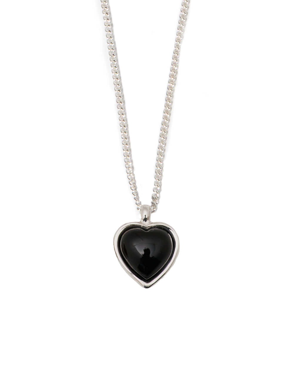 Love charm necklace/ Silver